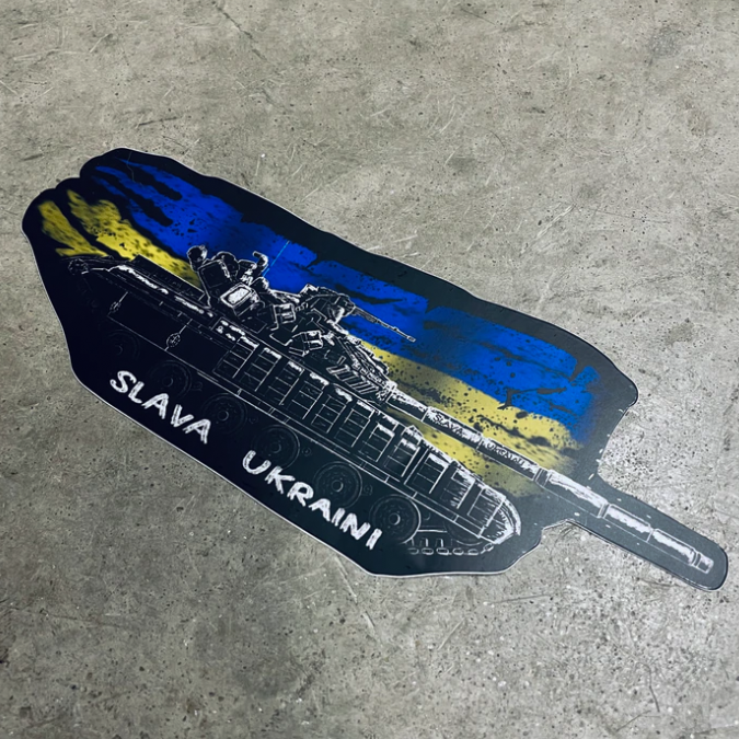 T-64 Ukraine Fundraiser Turret Surfing